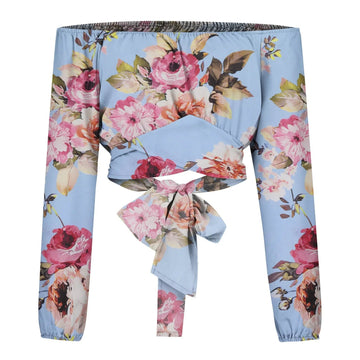 Women's Crop Fashion Designer S-XL Lantern Long-Sleeve Tops-Women's Fashion Designer Long-Sleeve Tops-Women's fashion designer plus size clothes